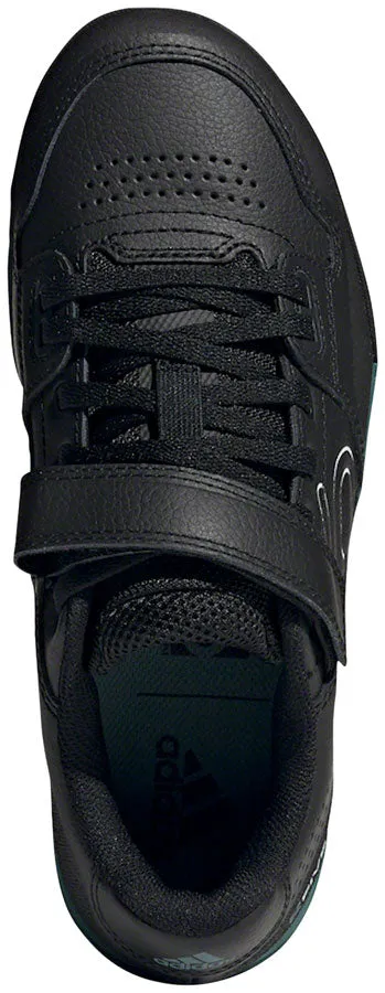 Five Ten Hellcat Clipless Shoe  -  Women's, Core Black / Crystal White / Hazy Emerald