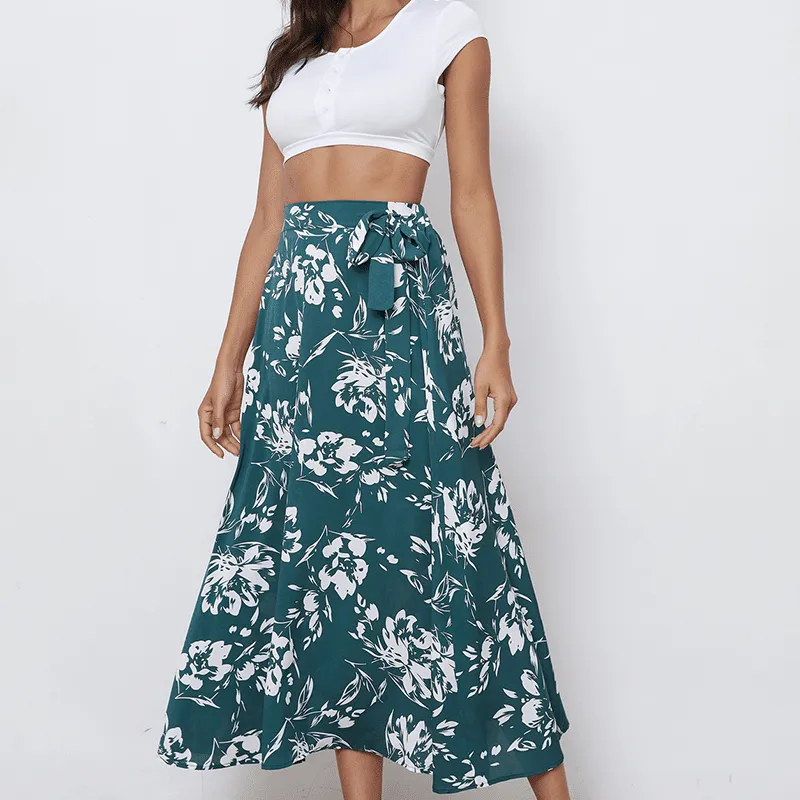 Floral Chiffon Skirt