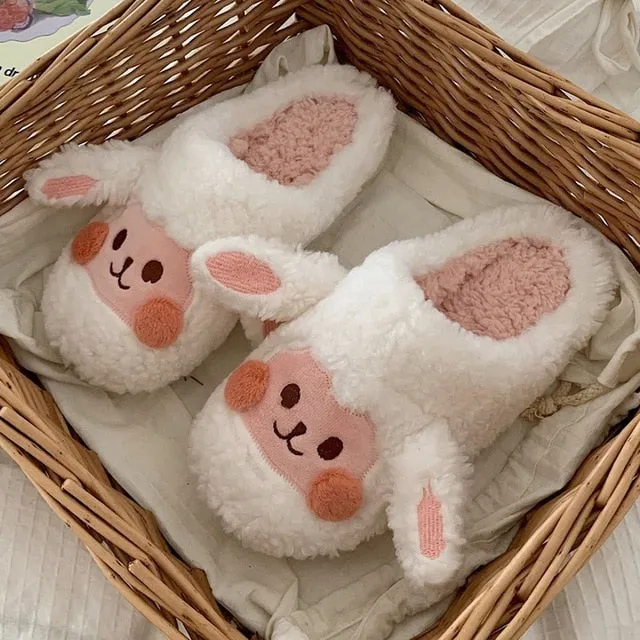 Fluffy Cute Animal Slippers