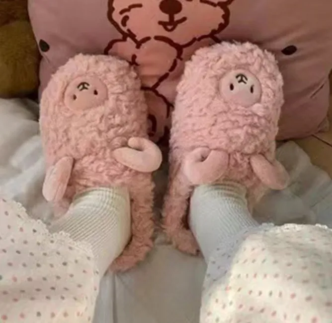 Fluffy Cute Animal Slippers