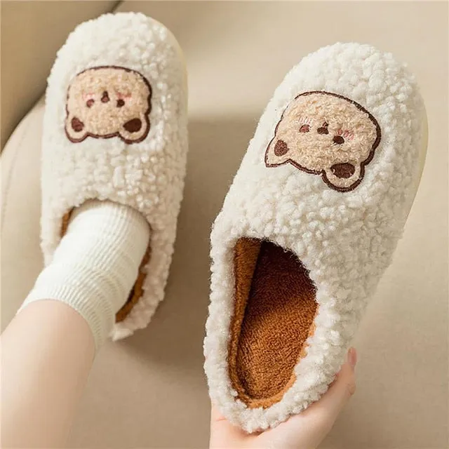 Fluffy Cute Animal Slippers