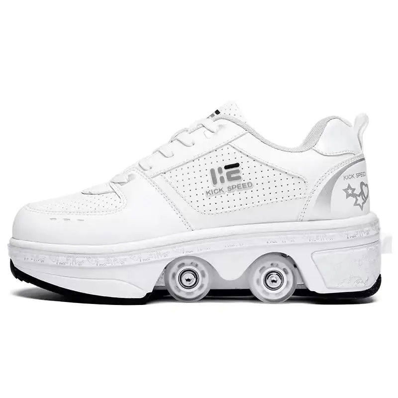 Four Wheels Breathable Roller Shoes