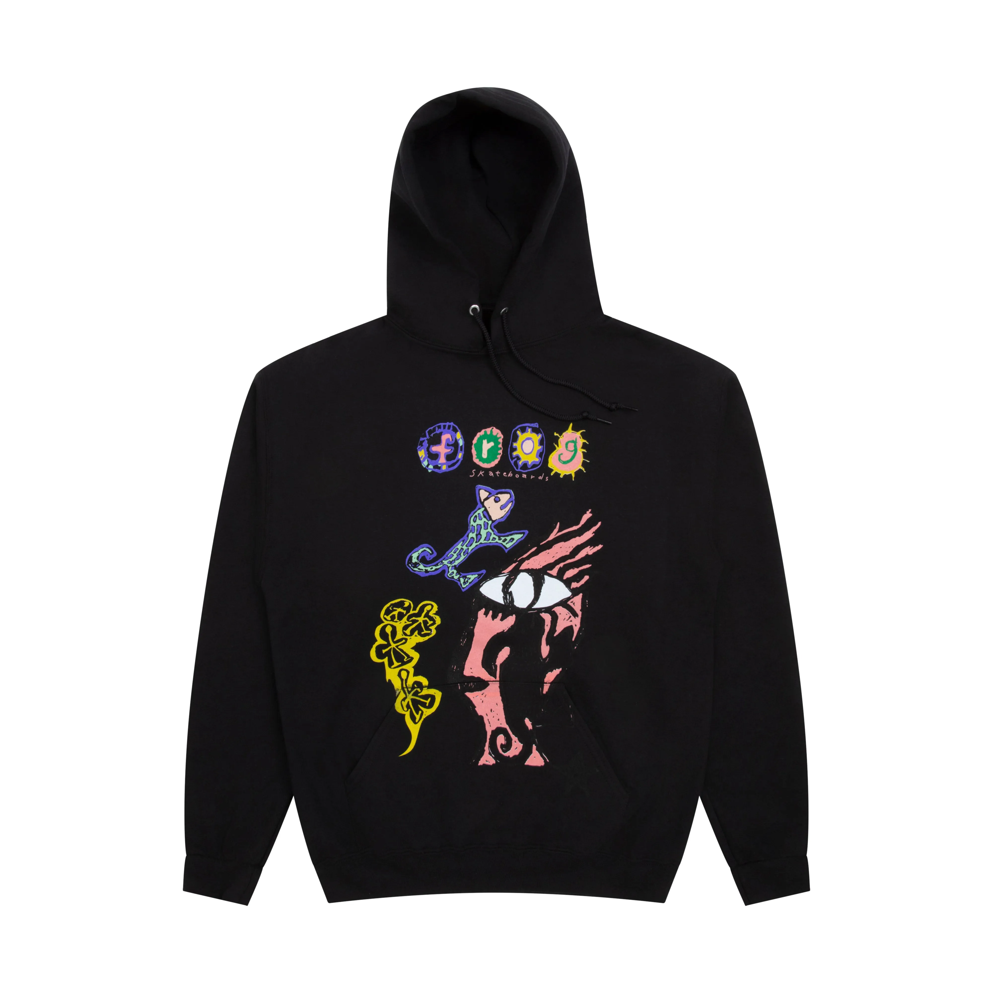 Frog Breath of Stars Hoodie Black