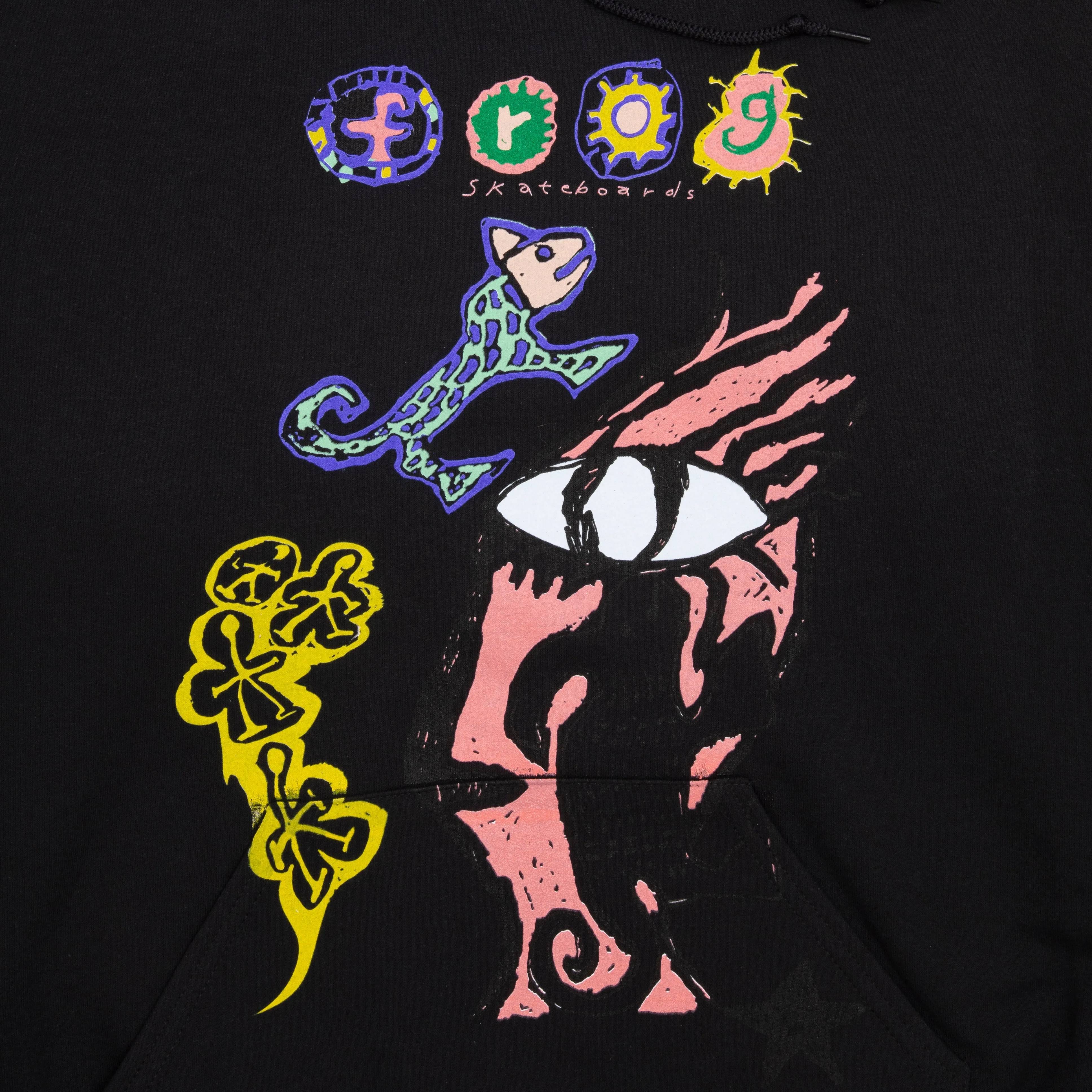 Frog Breath of Stars Hoodie Black