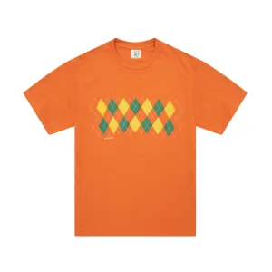 Frog Total Argyle Tee Dark Orange