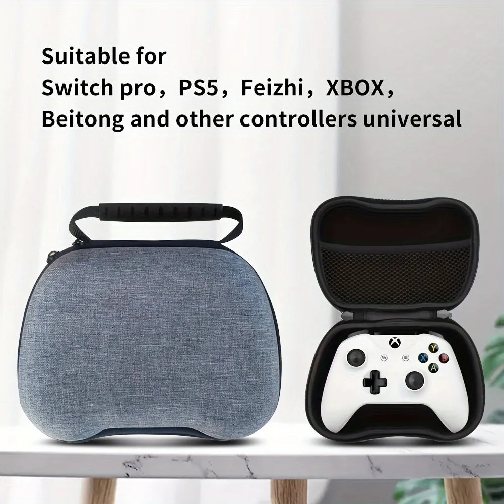 Game Controller Universal Storage Bag, Suitable For Switch Pro, PS5, Feizhi, XBOX, Beitong And Other Controllers Universal, Soft Rubber Handle Design, Non-slip And Comfortable, Convenient And Fast, EVA Hard Shell Game Controller Storage Box