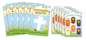 Growing in Faith Activity Books & Stickers Kit