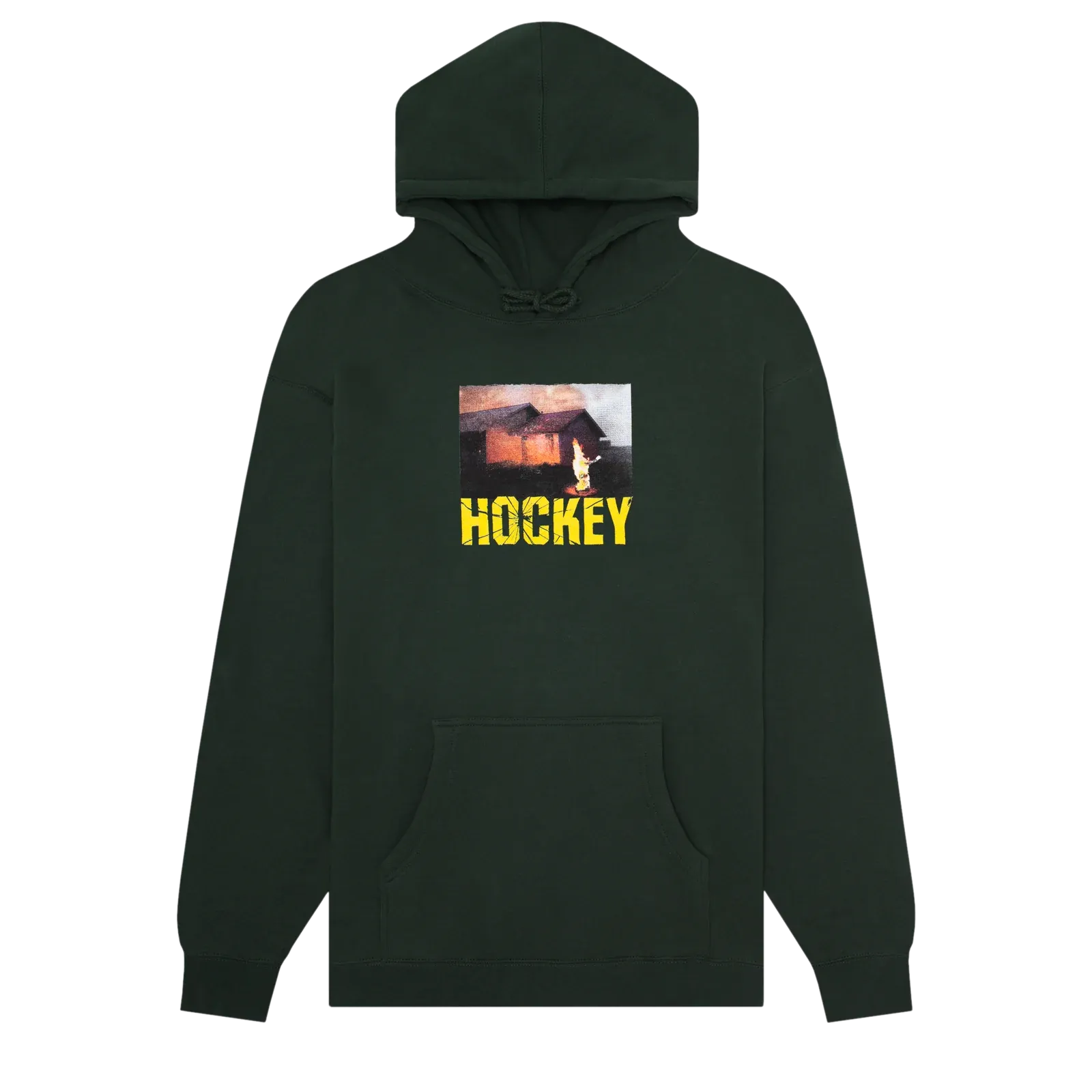 Hockey Windows Up Hoodie Forest Green