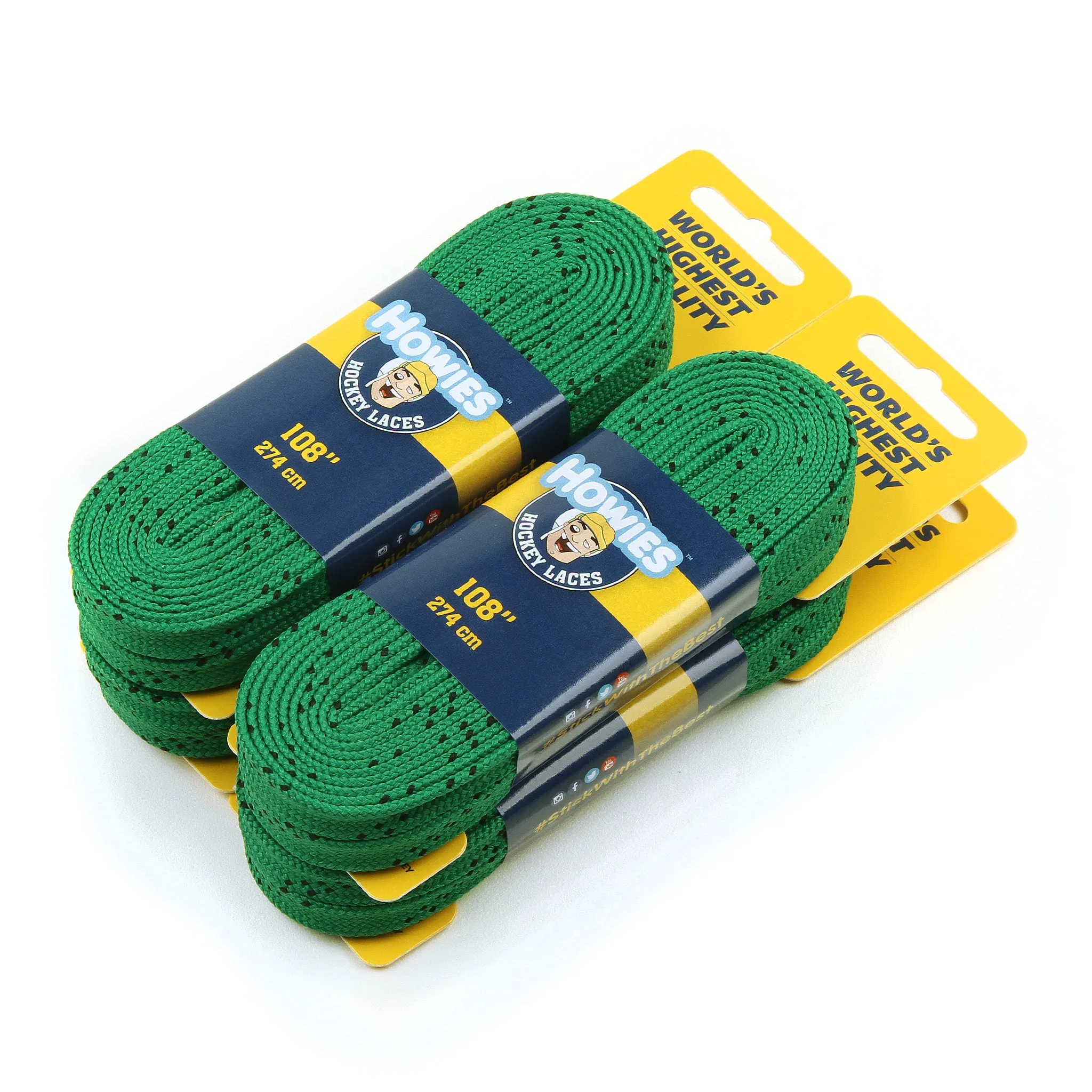 Howies Green Cloth Hockey Skate Laces