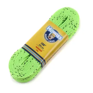 Howies Neon Green Waxed Hockey Skate Laces