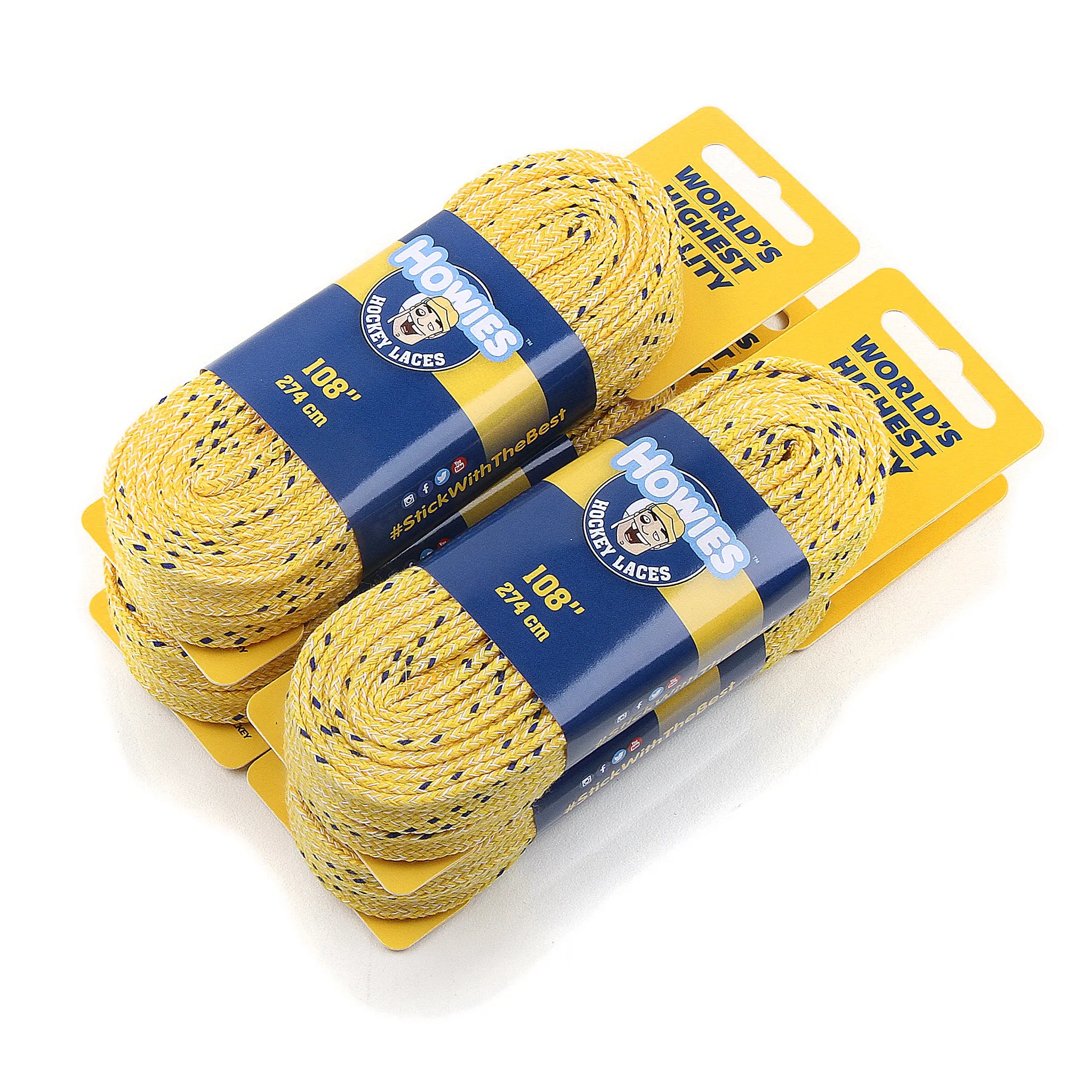 Howies Yellow Cloth Hockey Skate Laces