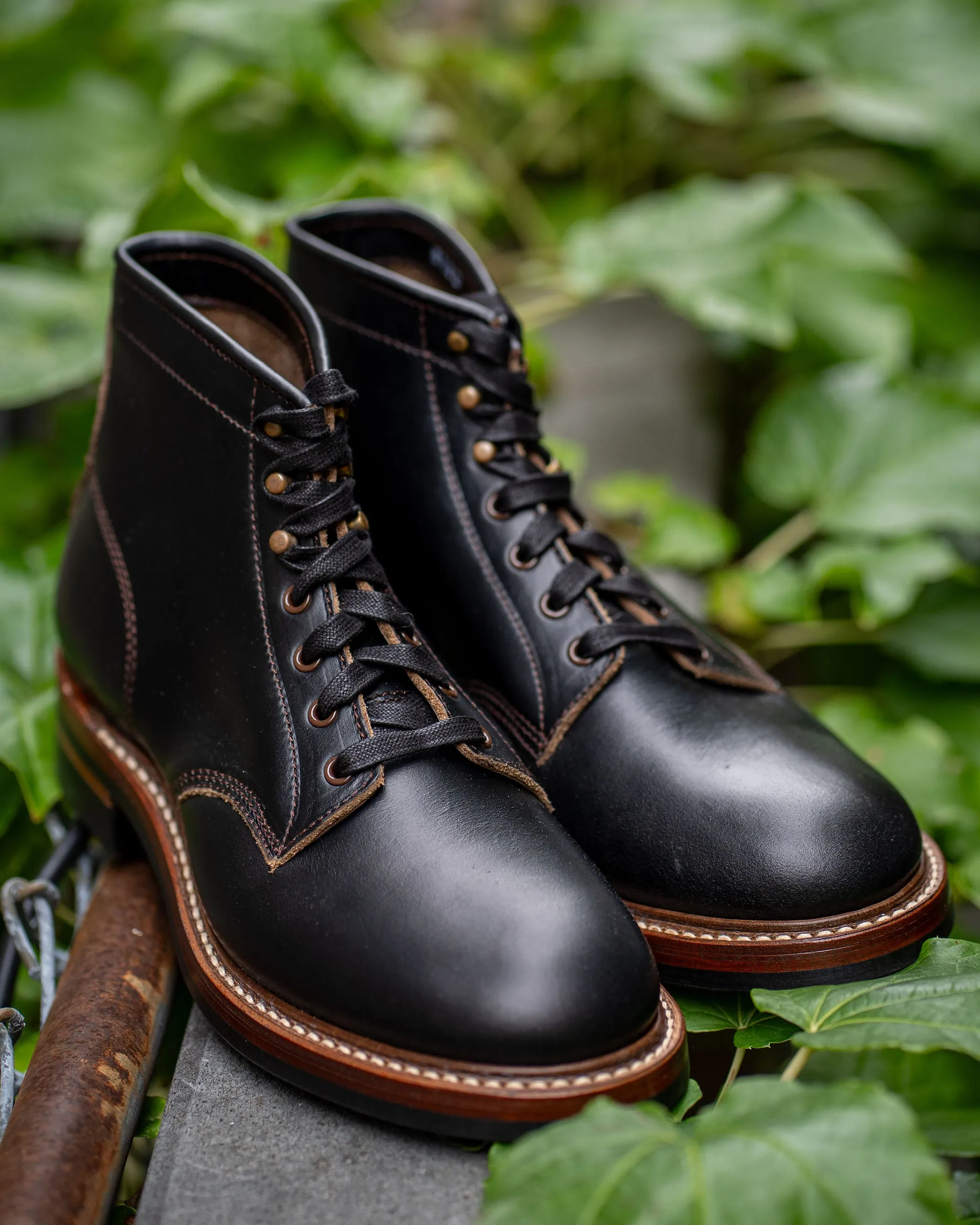 John Lofgren El Capitan Boots - Horween Leather Black Chromexcel