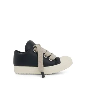 Jumbo Lace Padded Low Sneaker in Black/Milk