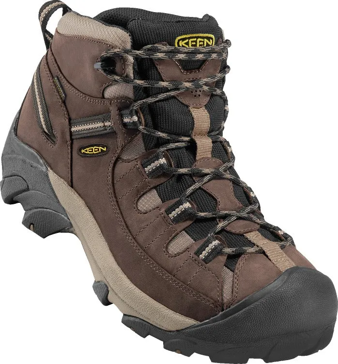 'Keen Outdoor' Men's Targhee II WP Mid Hiker - Shitake / Brindle (Wide)