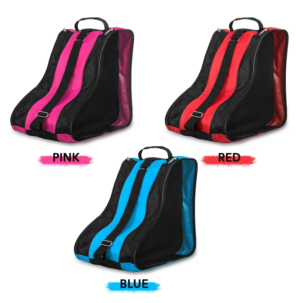 Kids 3 Layers Breathable Skate Carry Bag Case Roller Inline Skates For Outdoor Ice Skates Storage Bag Kids Skating Accessories