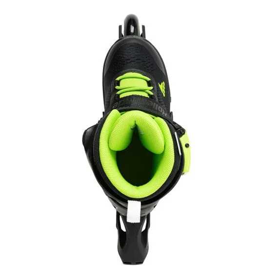 Kids Adjustable Rollerblade Microblade Black/Green Inline Skates