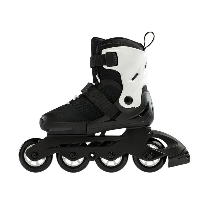 Kids Adjustable Rollerblade Microblade Black/White Inline Skates