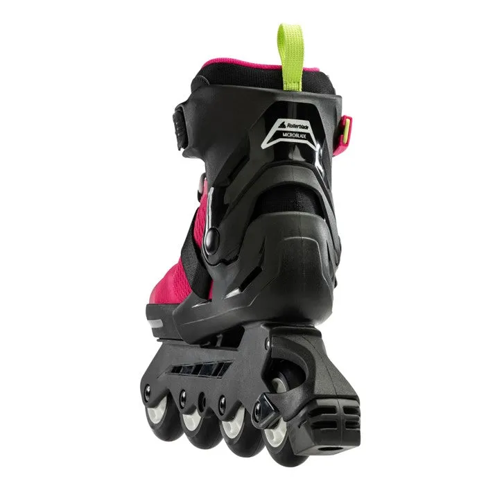 Kids Adjustable Rollerblade Microblade Pink/Light Green Inline Skates