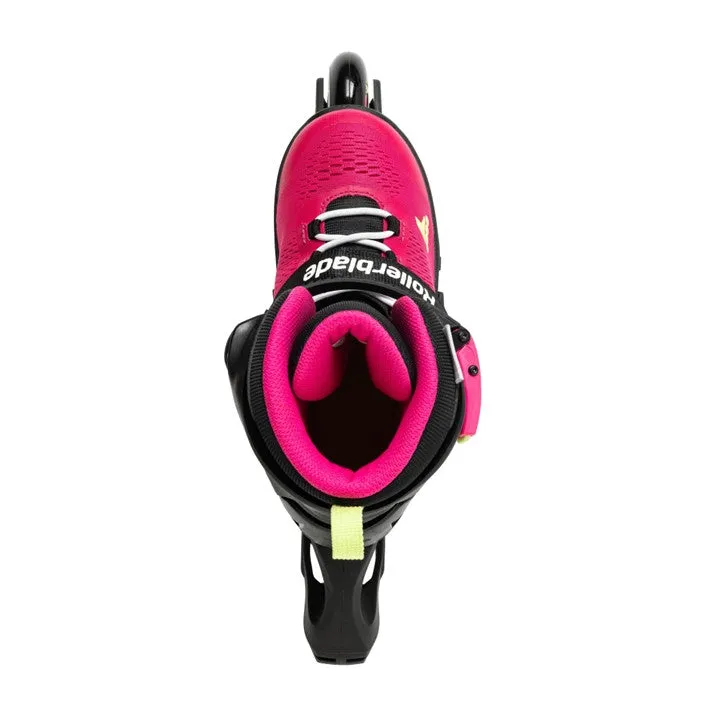 Kids Adjustable Rollerblade Microblade Pink/Light Green Inline Skates