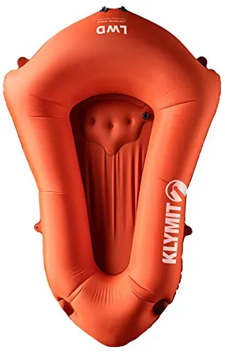 Klymit Litewater Dinghy (LWD) Packraft Inflatable Kayak, Light Inflatable Raft Packs Small for Backpacking, One Size, ORANGE-2020