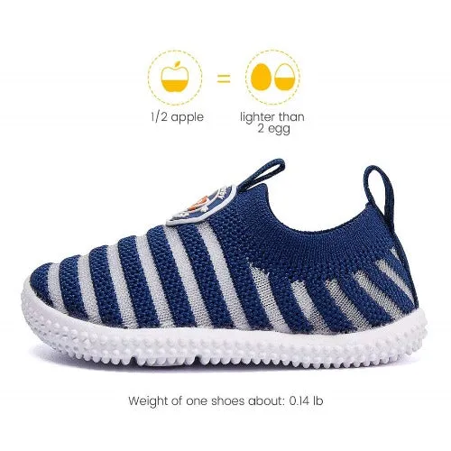 Knitted Striped Non-slip Sneakers First Walker | BMCiTYBM