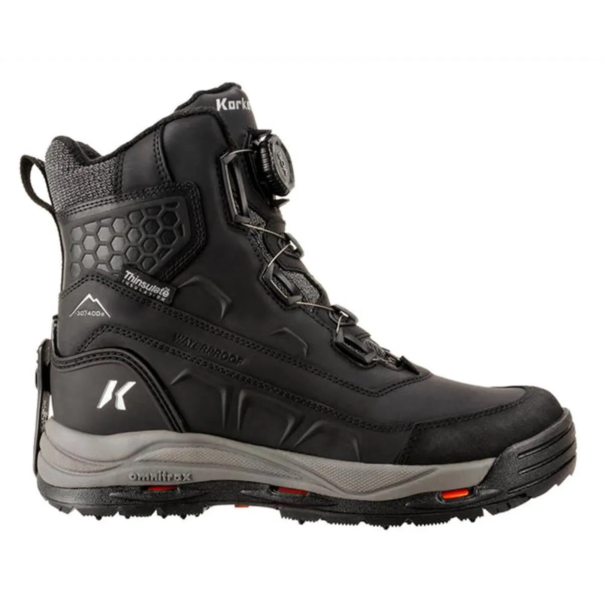 Korkers Men's Snowmageddon Boa Outdoor Boots with SnowTrac Sole