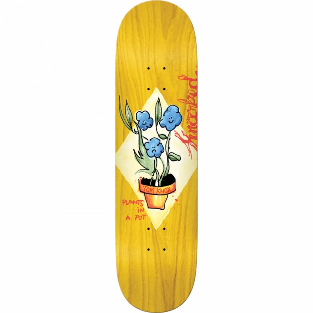 Krooked Knox Blue Flowers 8.5" Skateboard Deck