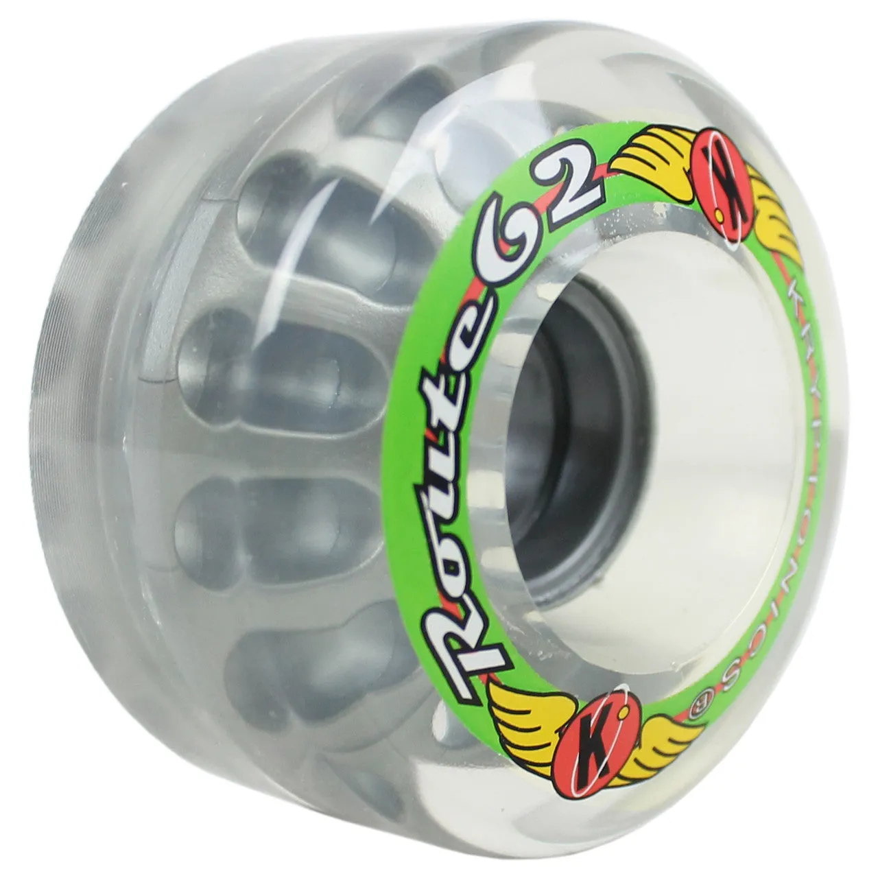 KRYPTONICS ROUTE 62MM 78A Clear - Rollerskate or Cruiser Wheels - 4 Pack - Super Sale