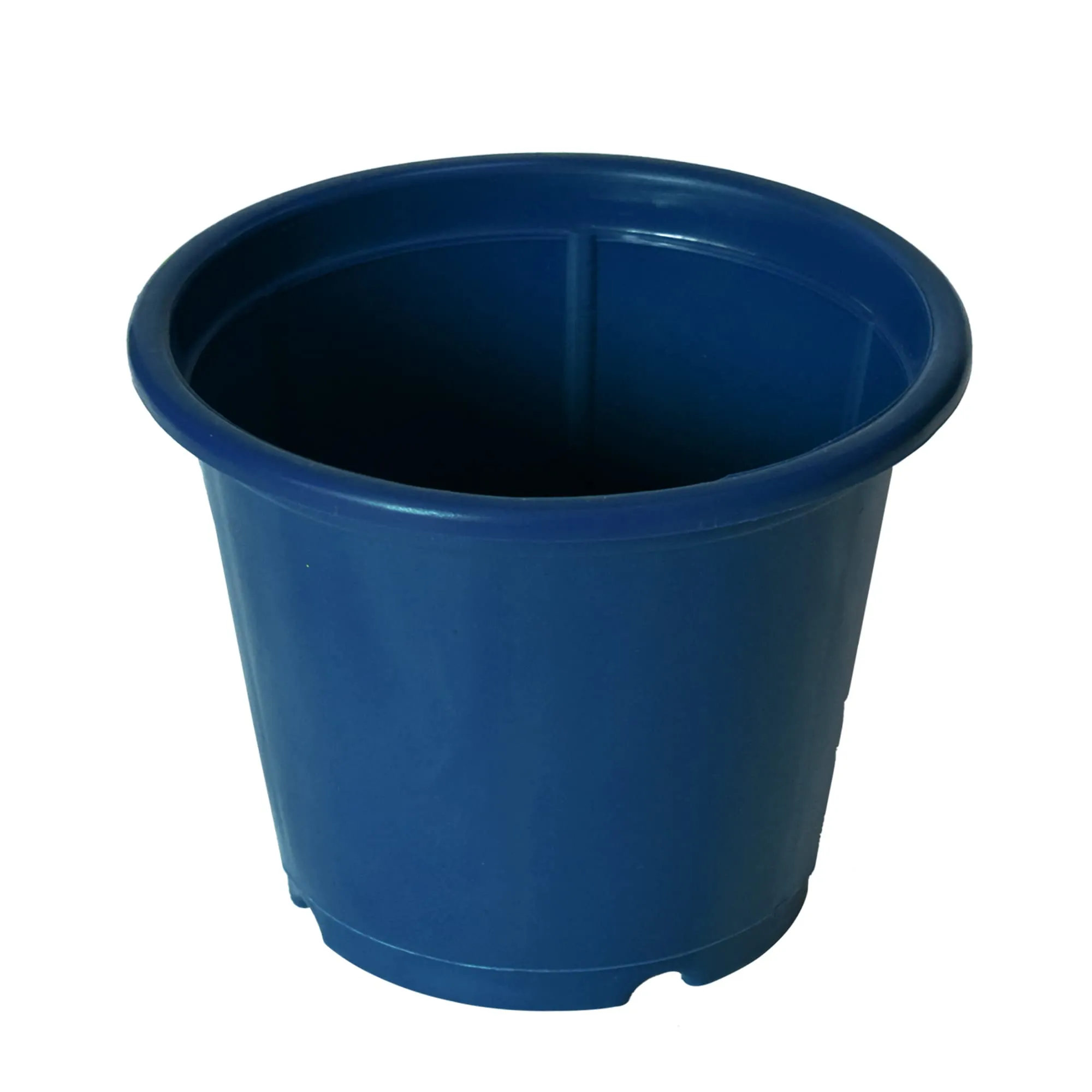 Kuber Industries Plastic Planters|Gamla|Flower Pots for Garden Nursery Home Décor,8"x6",Pack of 8 (Blue)