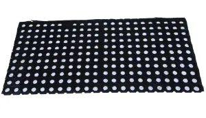 Kuber Industries PVC Doormat - 39"x20" x 1", Black (Extra Large Size, DOORMATAVS018, Pack of 1)