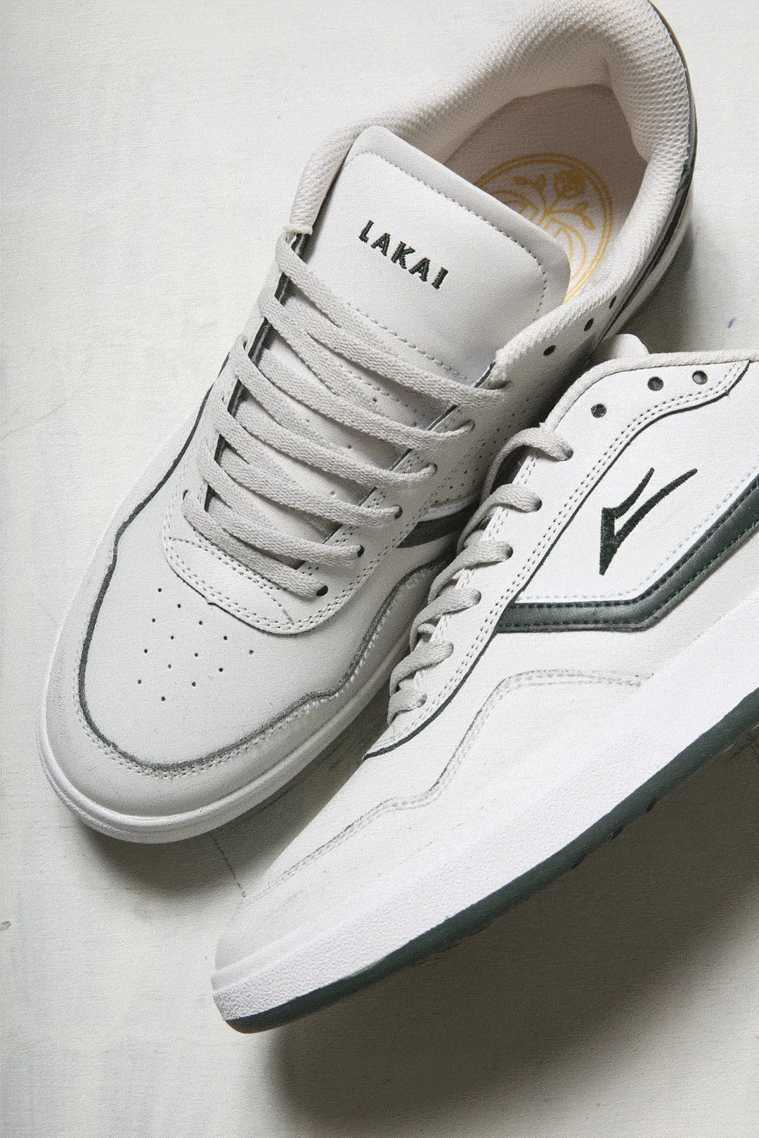 LAKAI TERRACE CREAM/PINE LEATHER