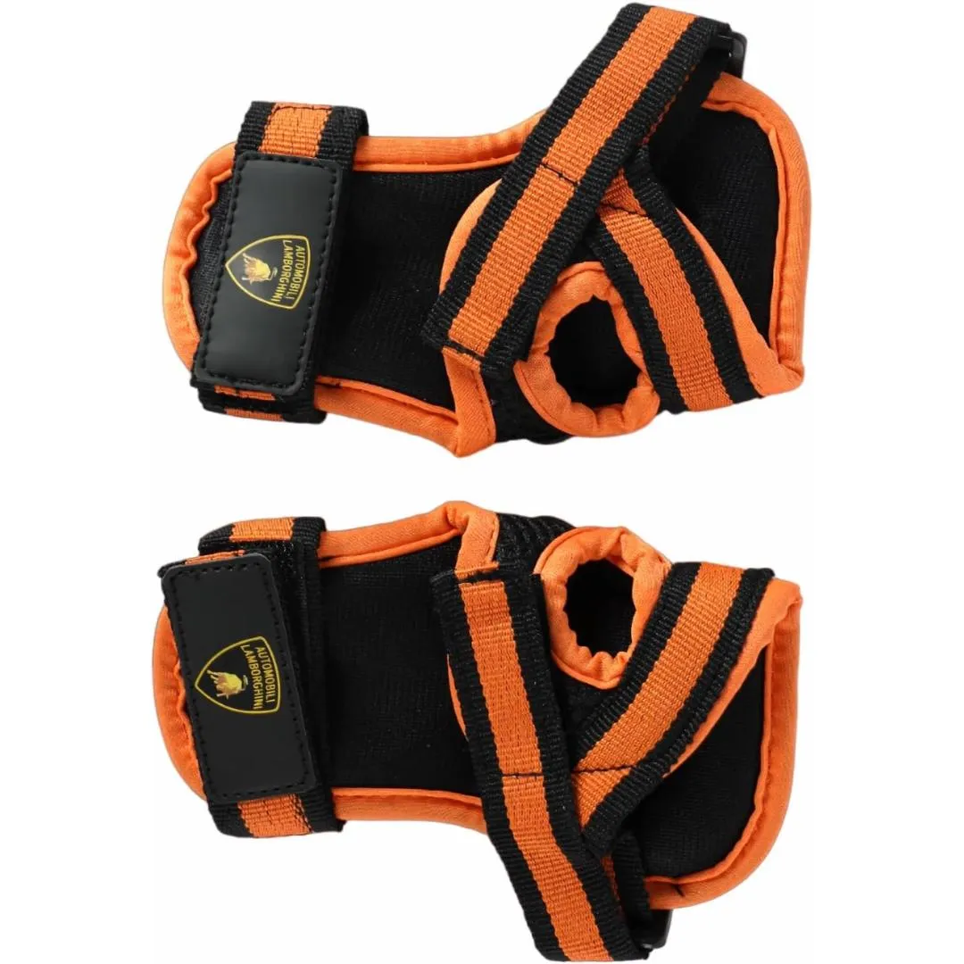 Lamborghini Skate Protector Set, Black/Orange Multiple Size