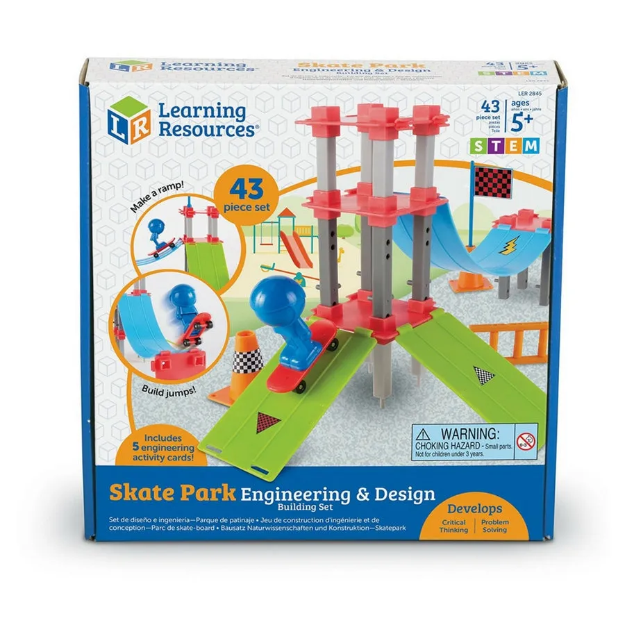 Learning Resources - Skate Park Engineering and Design Building STEM Set