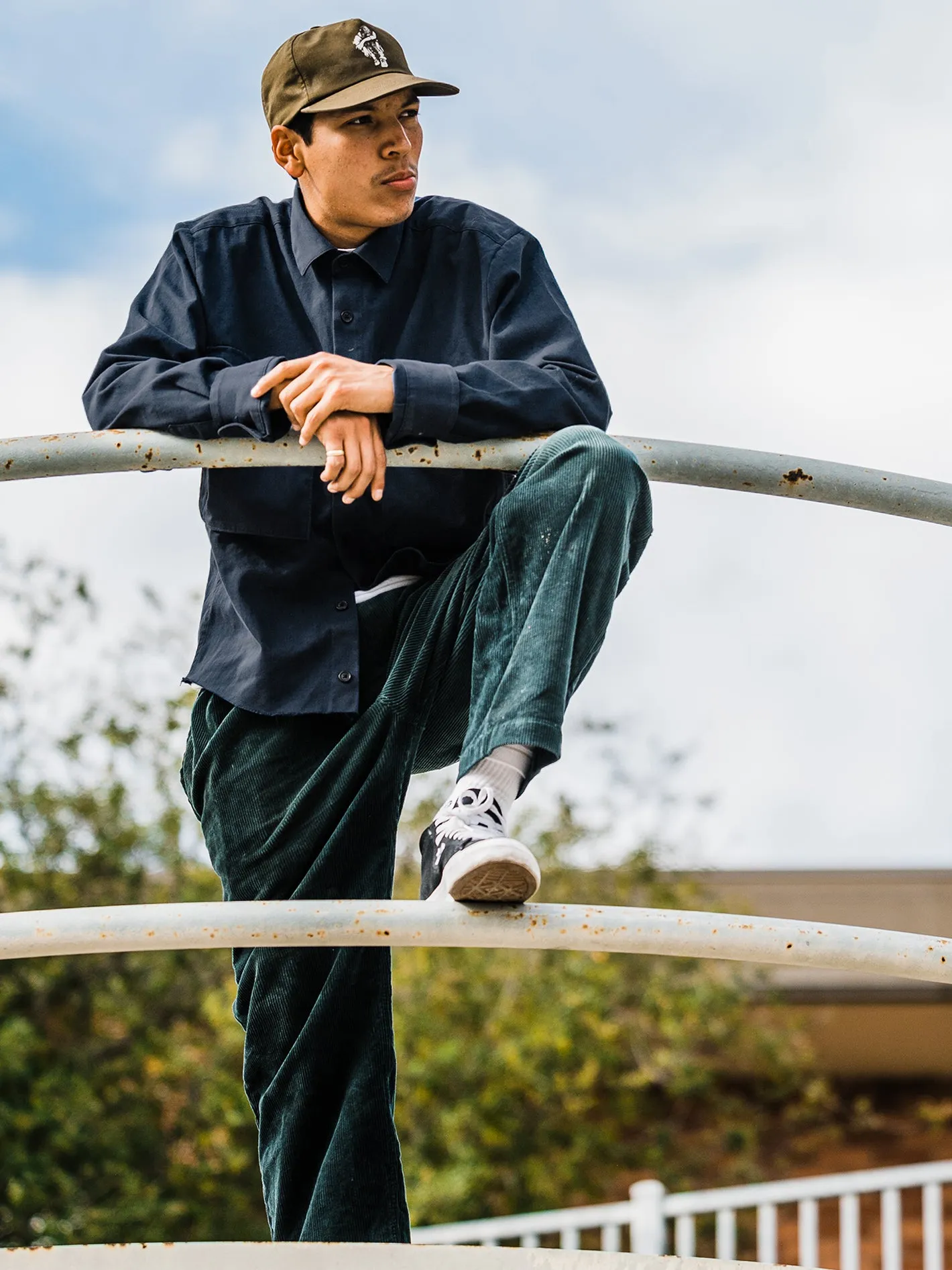 Louie Lopez Long Sleeve Work Shirt - Navy