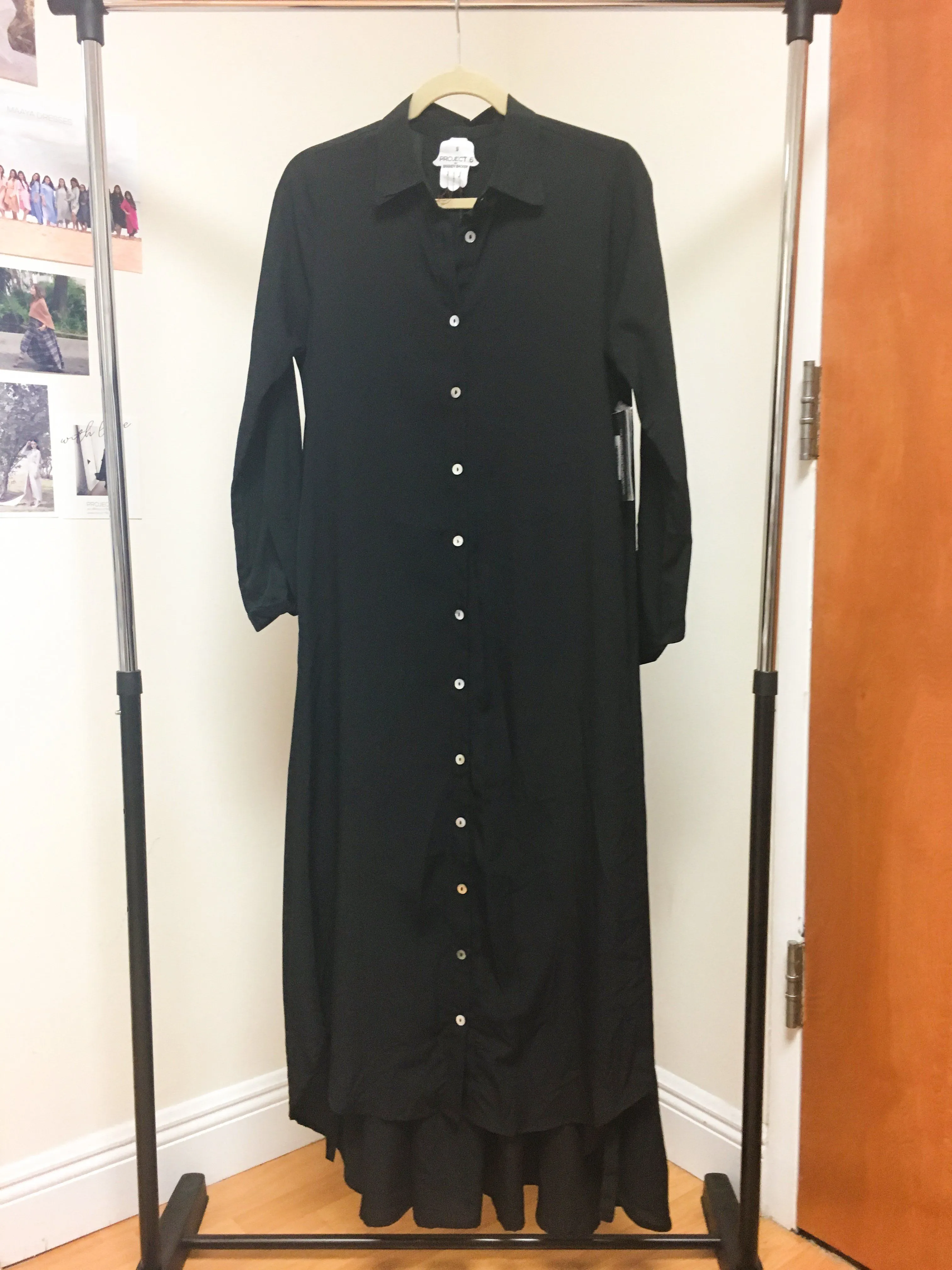 Maaya Long Length - Black Crepe