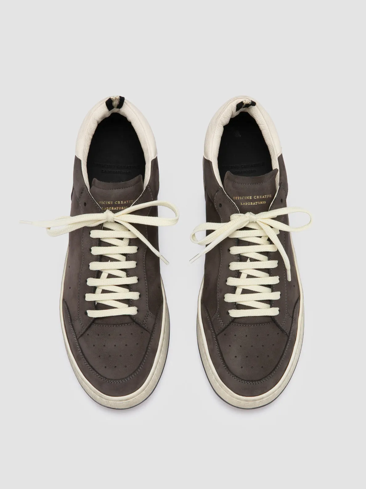 MAGIC 002 - Grey Nubuk Low Top Sneakers