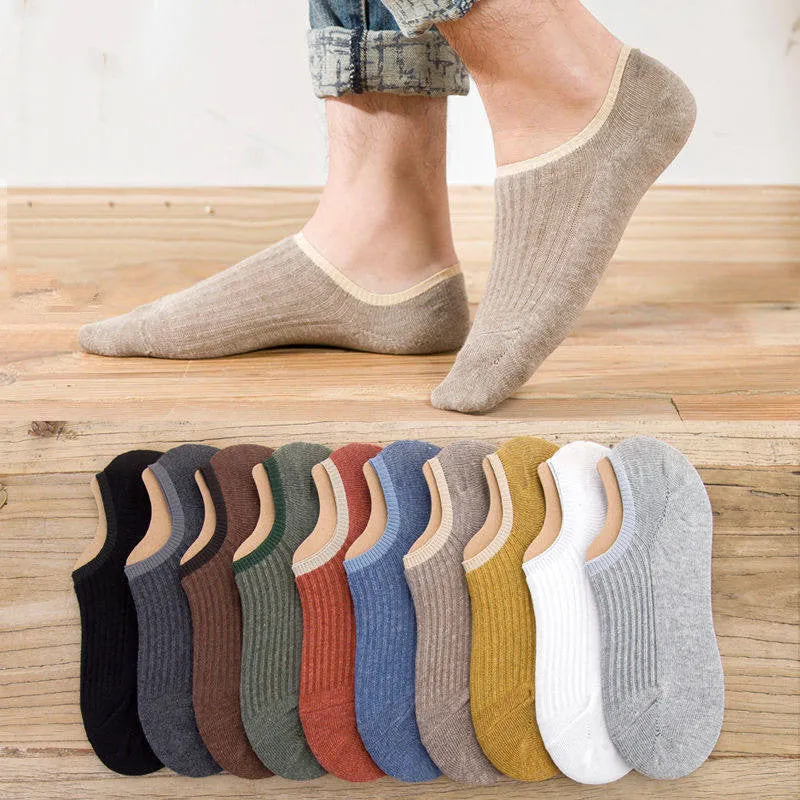 Men's Crew Socks Thin Breathable Short Sleeve