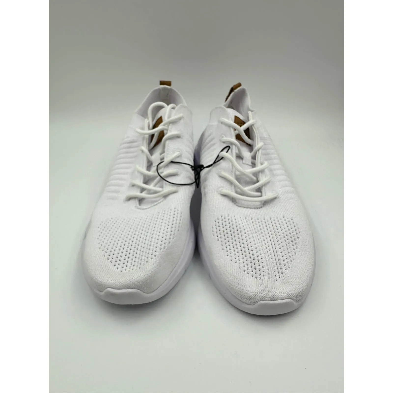 Men's Size 11.5, Jean Paul Knit White Sneakers