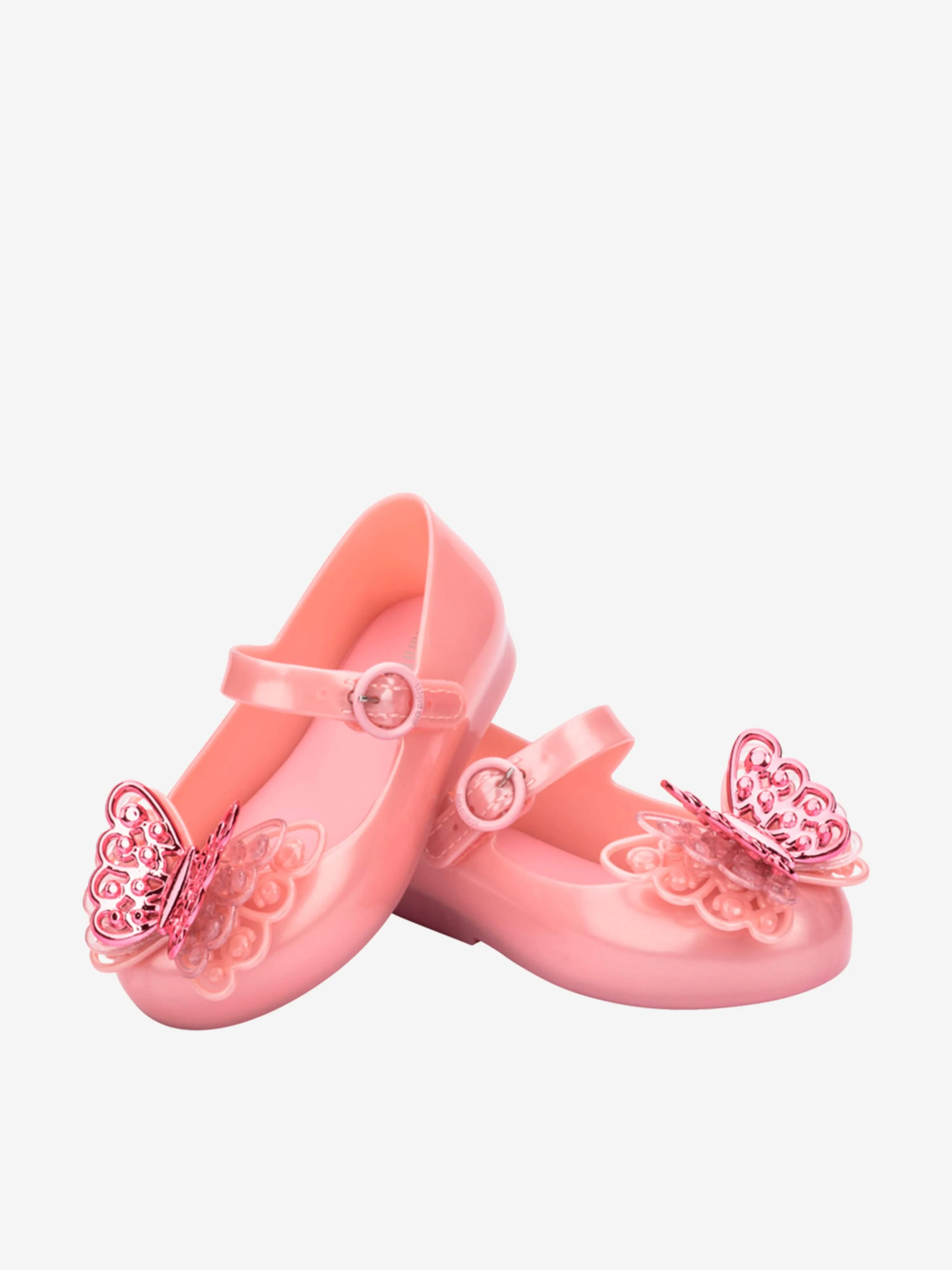 Mini Melissa Girls Sweet Love Fly II Shoes in Pink