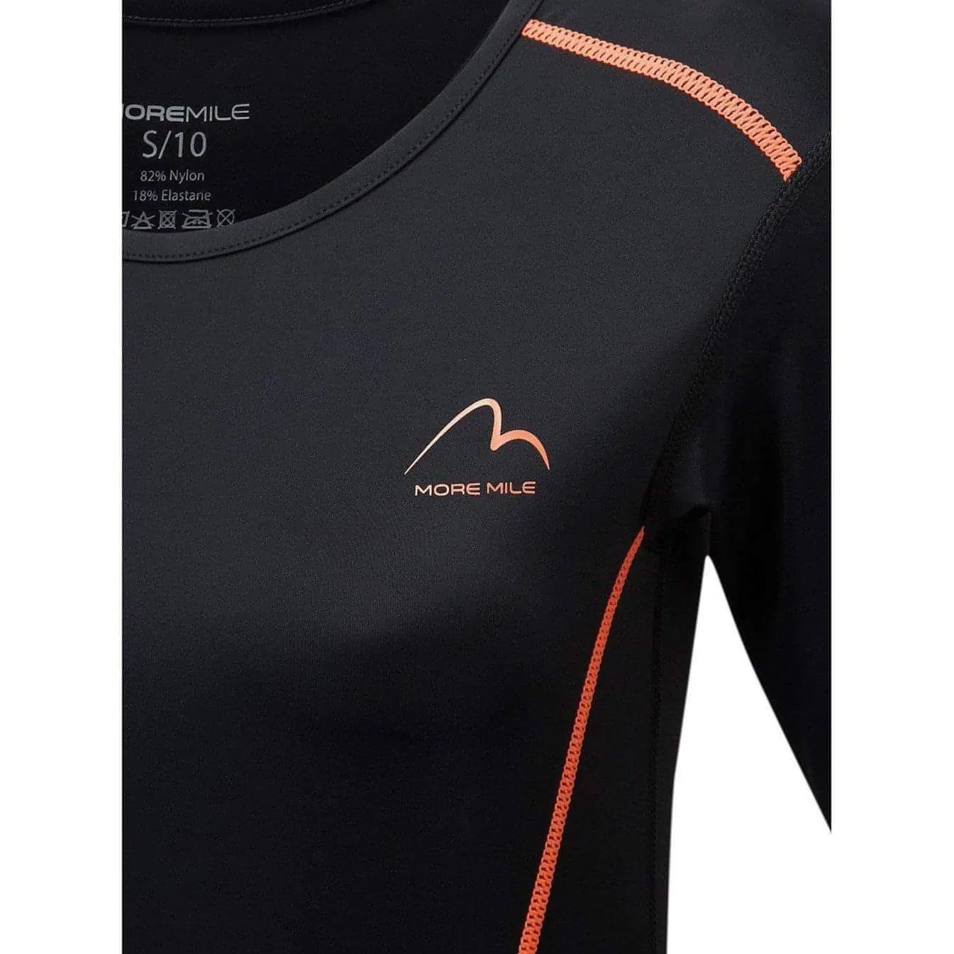 More Mile Compression Womens Long Sleeve Top - Black