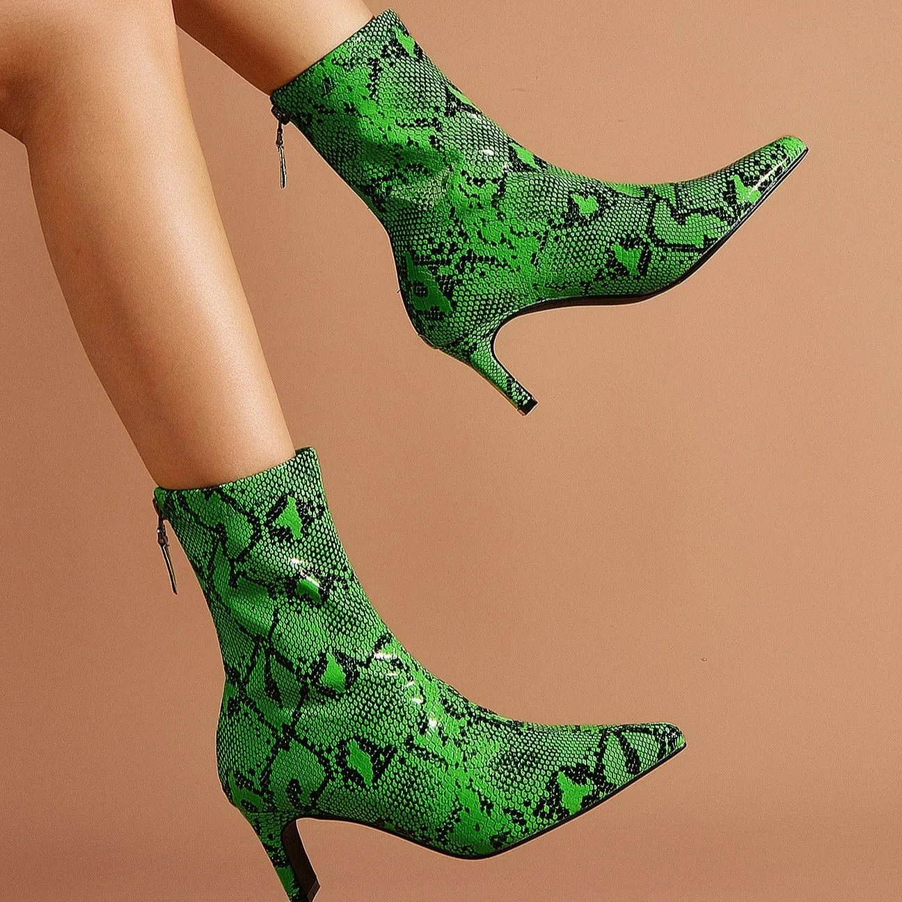 NewPointed Toe High Heeled Boots