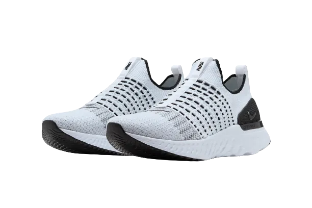 Nike React Phantom Run Flyknit 2 White Black Men's