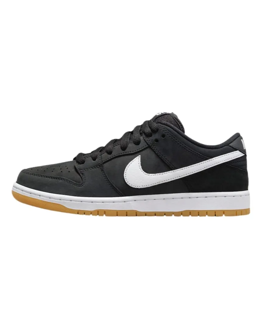 Nike SB Dunk Low Pro - Black / White - Black - Gum