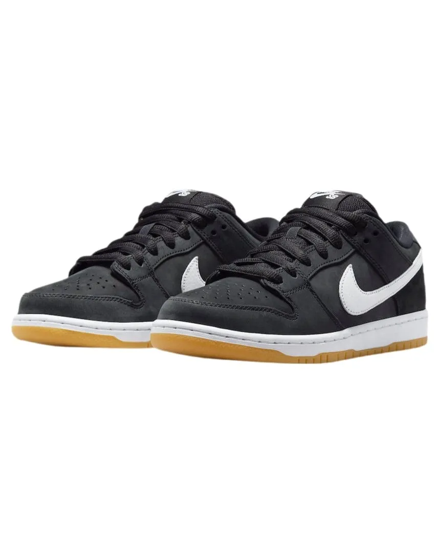 Nike SB Dunk Low Pro - Black / White - Black - Gum