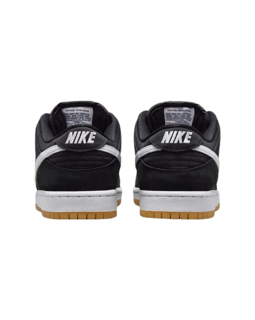 Nike SB Dunk Low Pro - Black / White - Black - Gum