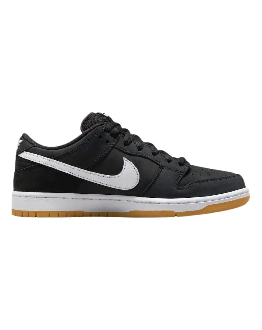 Nike SB Dunk Low Pro - Black / White - Black - Gum