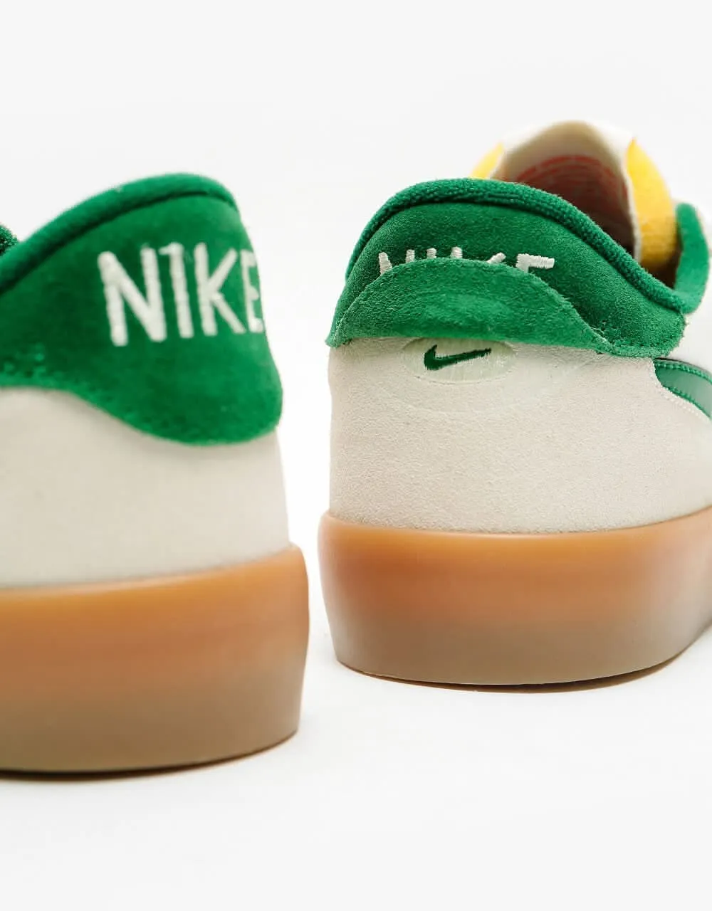 Nike SB Heritage Vulc Skate Shoes - Sail/Gorge Green-Sail-Safety Orange