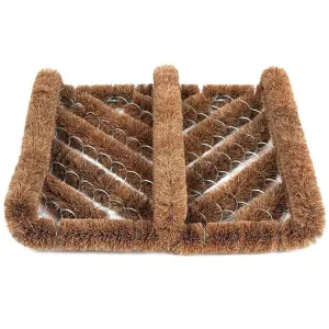 Ninamar Natural Coir Boot Scrubber Door Mat - 12 x 13 inch