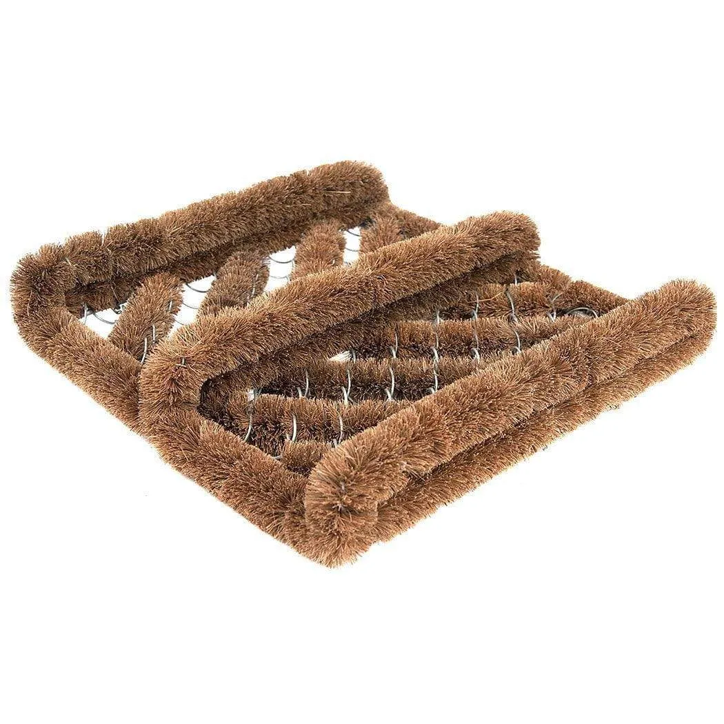 Ninamar Natural Coir Boot Scrubber Door Mat - 12 x 13 inch