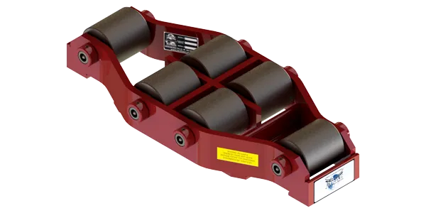 Non Tilt Rigid Utility Skate HUM-HD-75 | 37.5 Ton Capacity - Steel Rollers